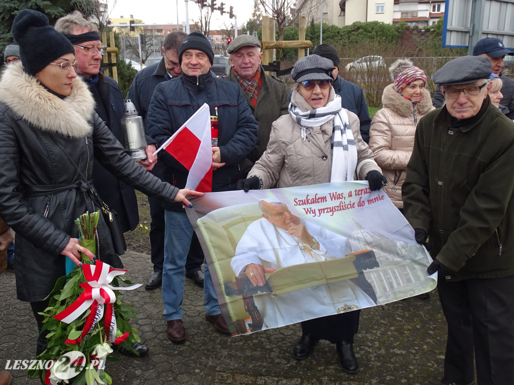 Protest w obronie Jana Pawła II