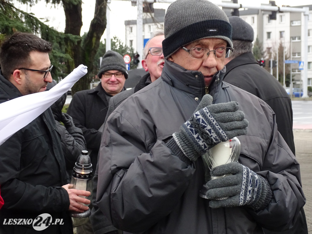 Protest w obronie Jana Pawła II