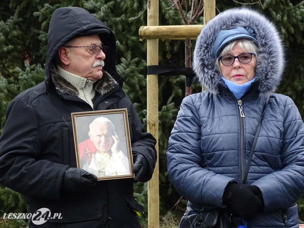 Protest w obronie Jana Pawła II