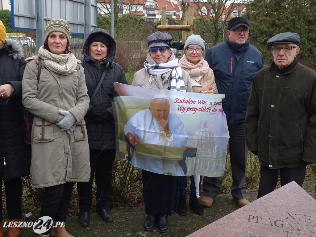 Protest w obronie Jana Pawła II