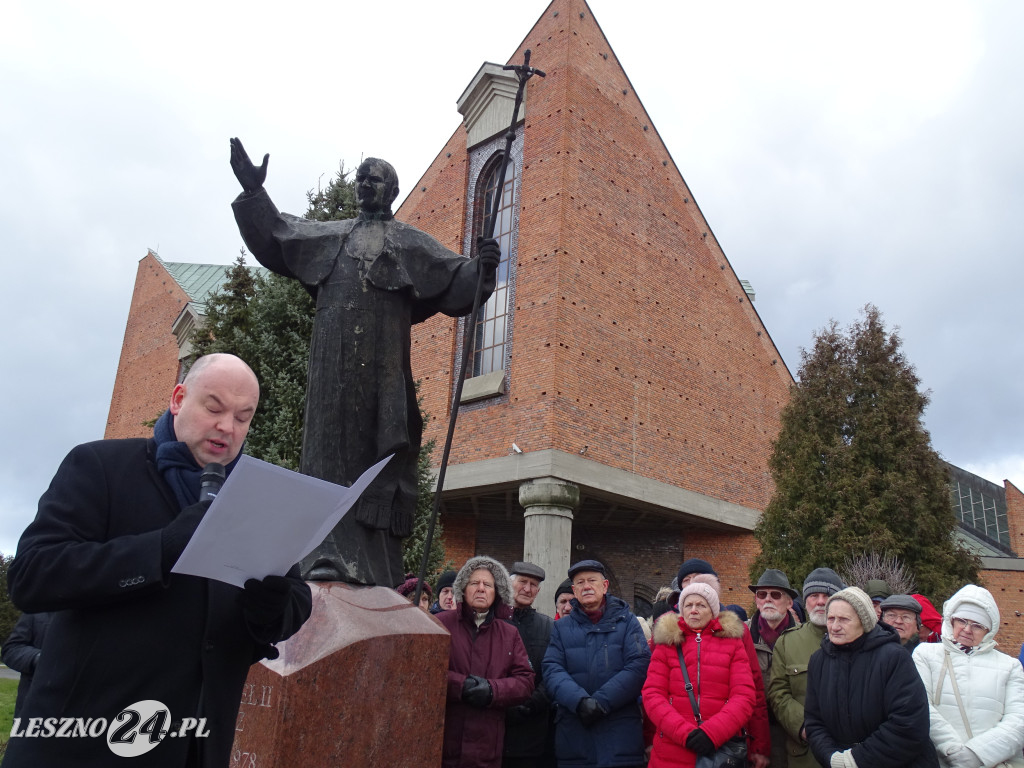 Protest w obronie Jana Pawła II