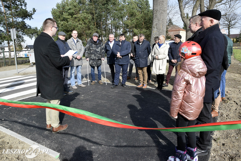 Otwarcie chodnika Pawłowice - Kociugi