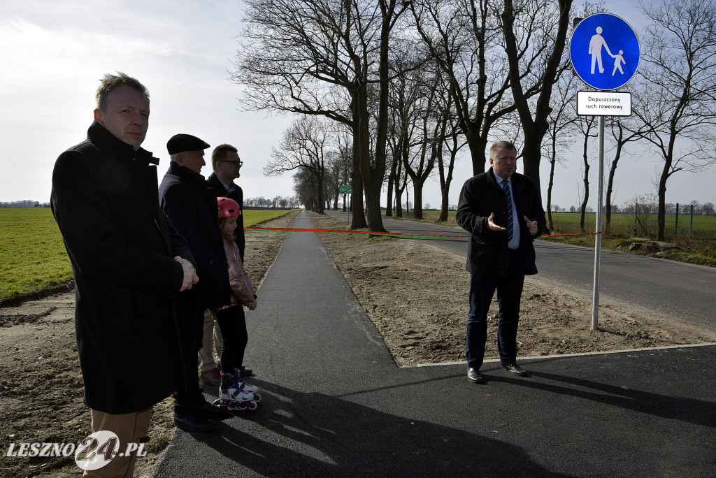 Otwarcie chodnika Pawłowice - Kociugi