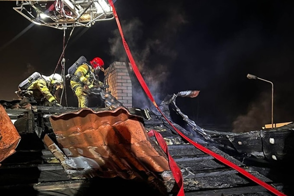 Duże straty po pożarze warsztatu