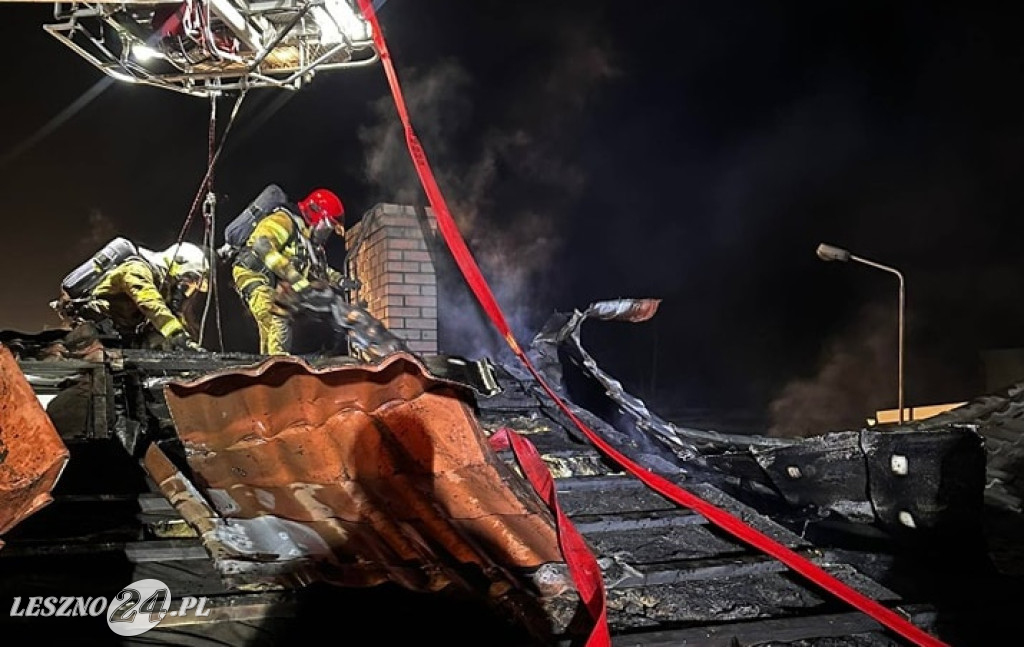 Duże straty po pożarze warsztatu