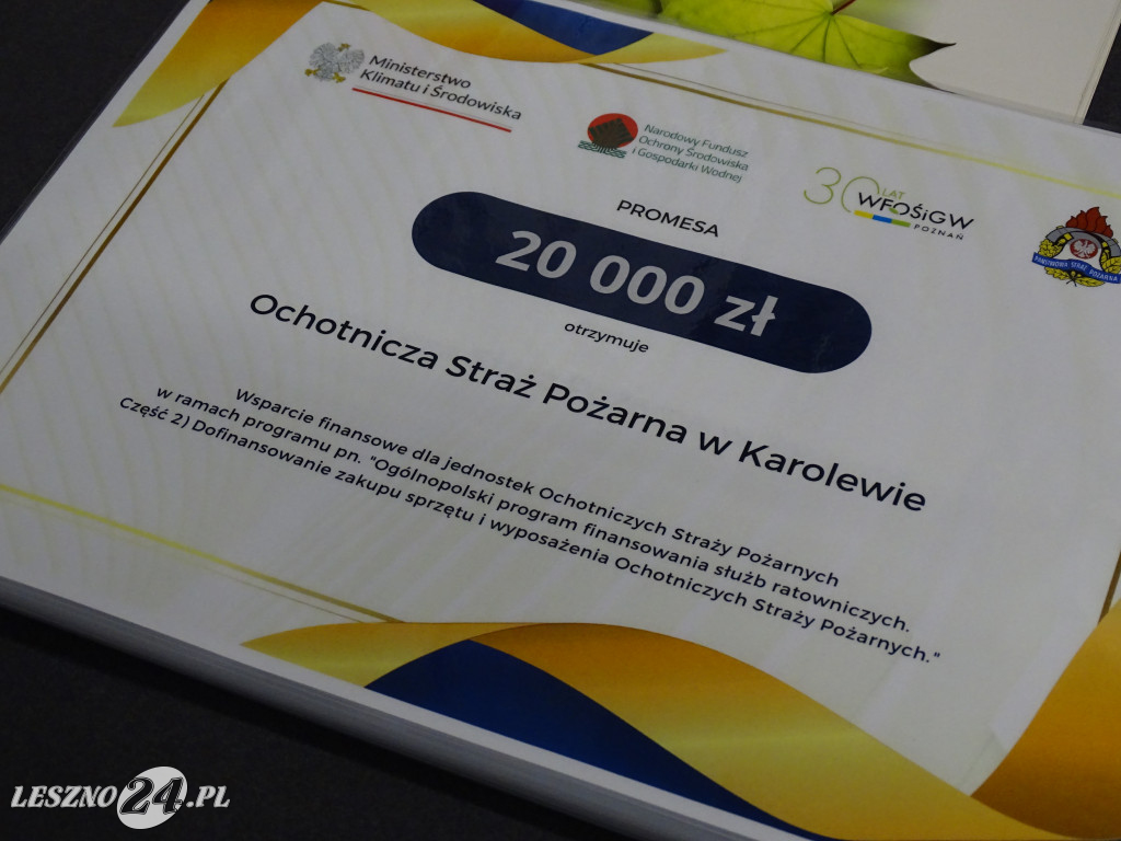 Promesy dla OSP z regionu leszczyńskiego