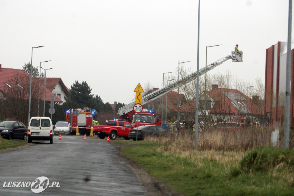 Pożar w siłowni na ulicy Pankiewicza