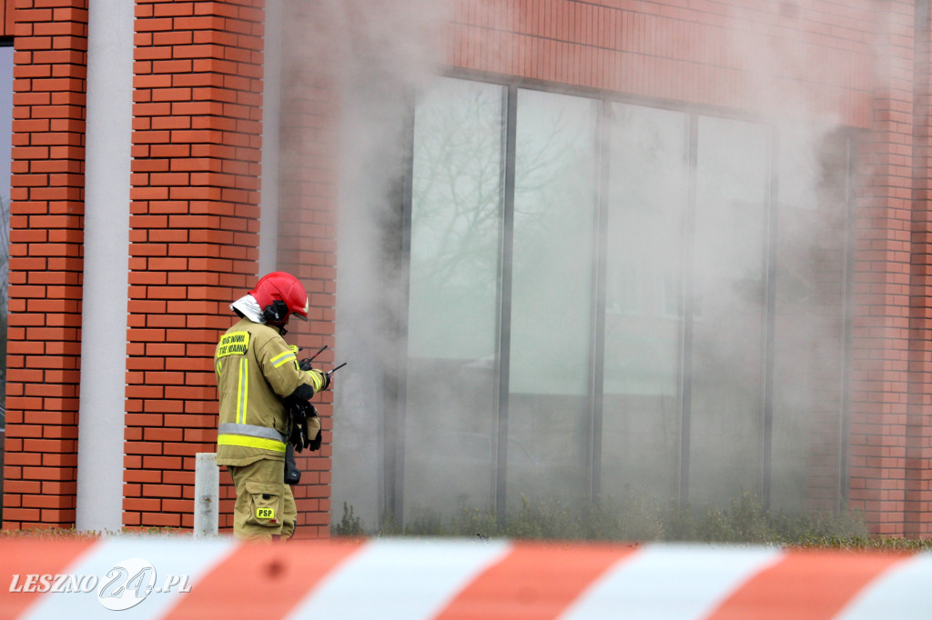 Pożar w siłowni na ulicy Pankiewicza