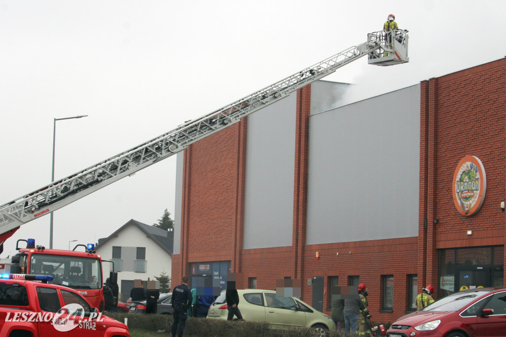 Pożar w siłowni na ulicy Pankiewicza