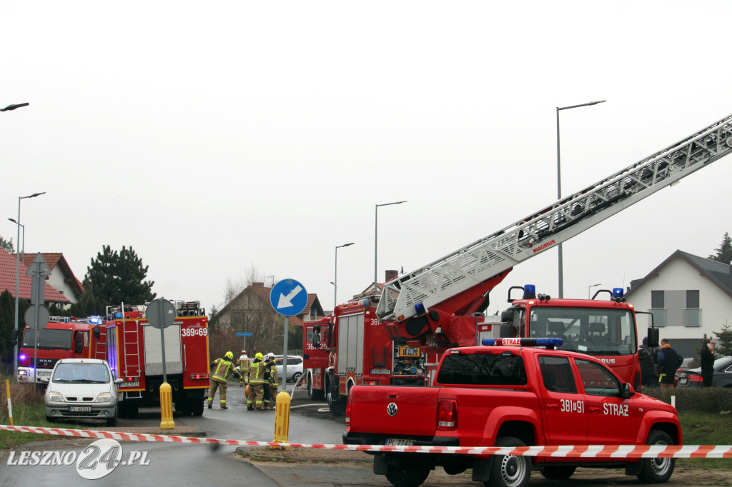 Pożar w siłowni na ulicy Pankiewicza