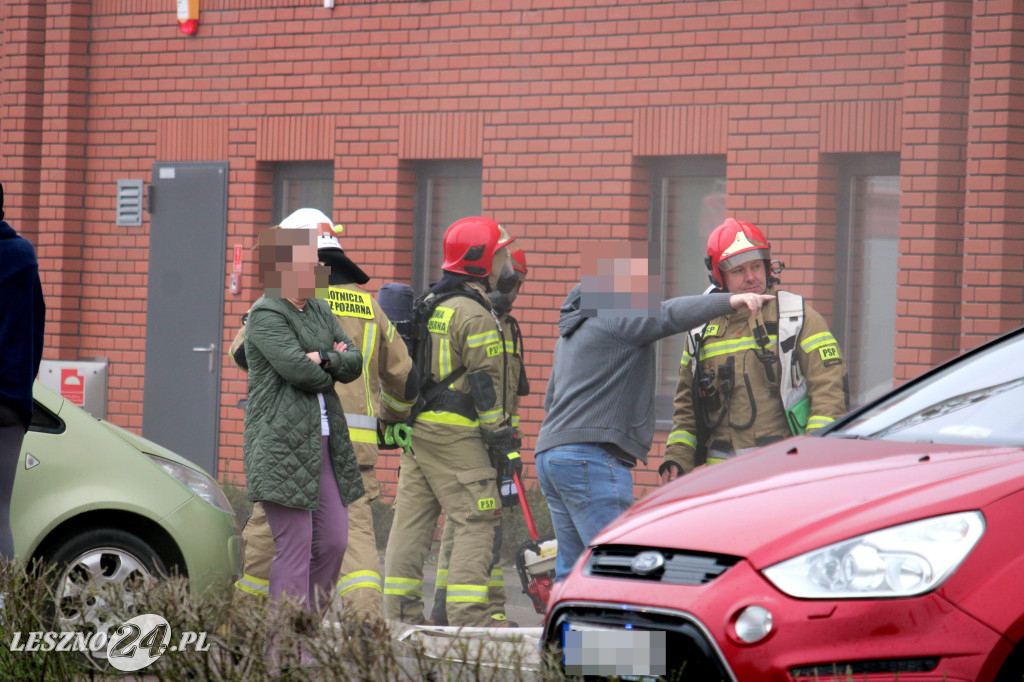 Pożar w siłowni na ulicy Pankiewicza