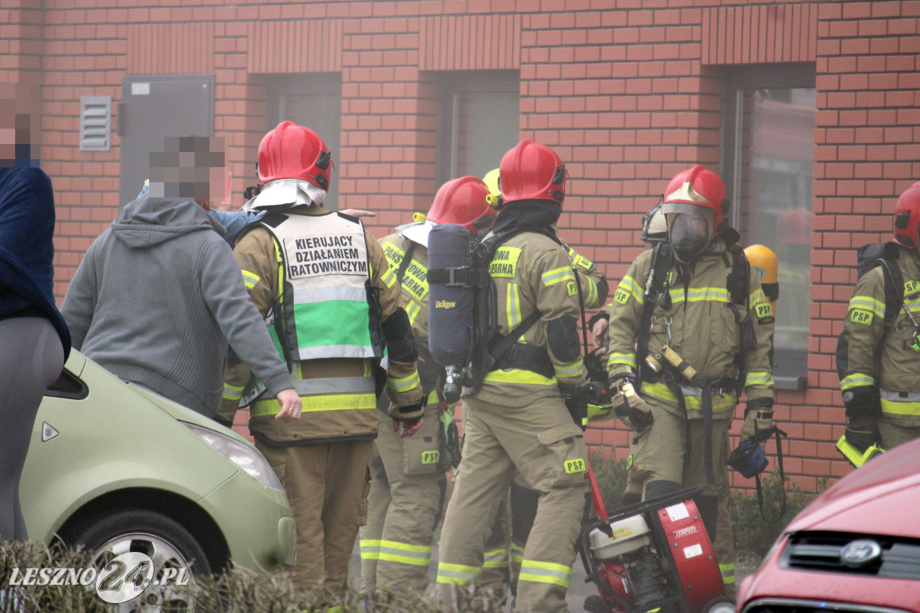 Pożar w siłowni na ulicy Pankiewicza
