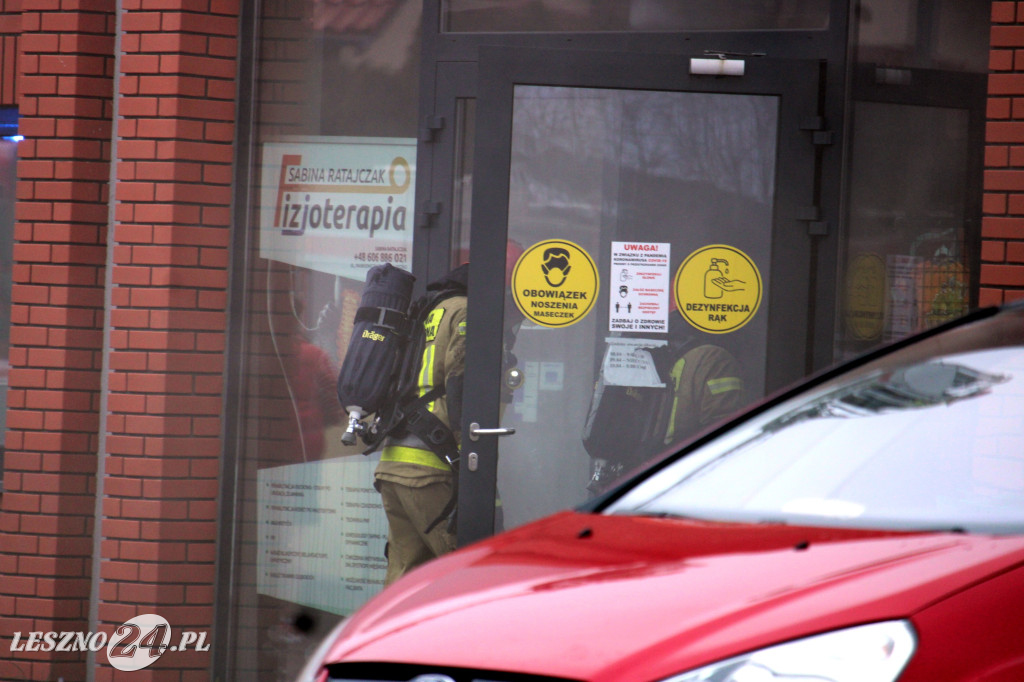Pożar w siłowni na ulicy Pankiewicza
