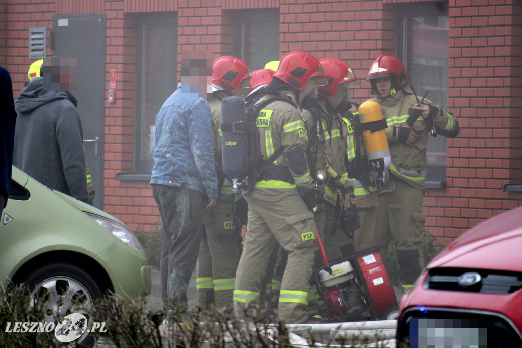 Pożar w siłowni na ulicy Pankiewicza