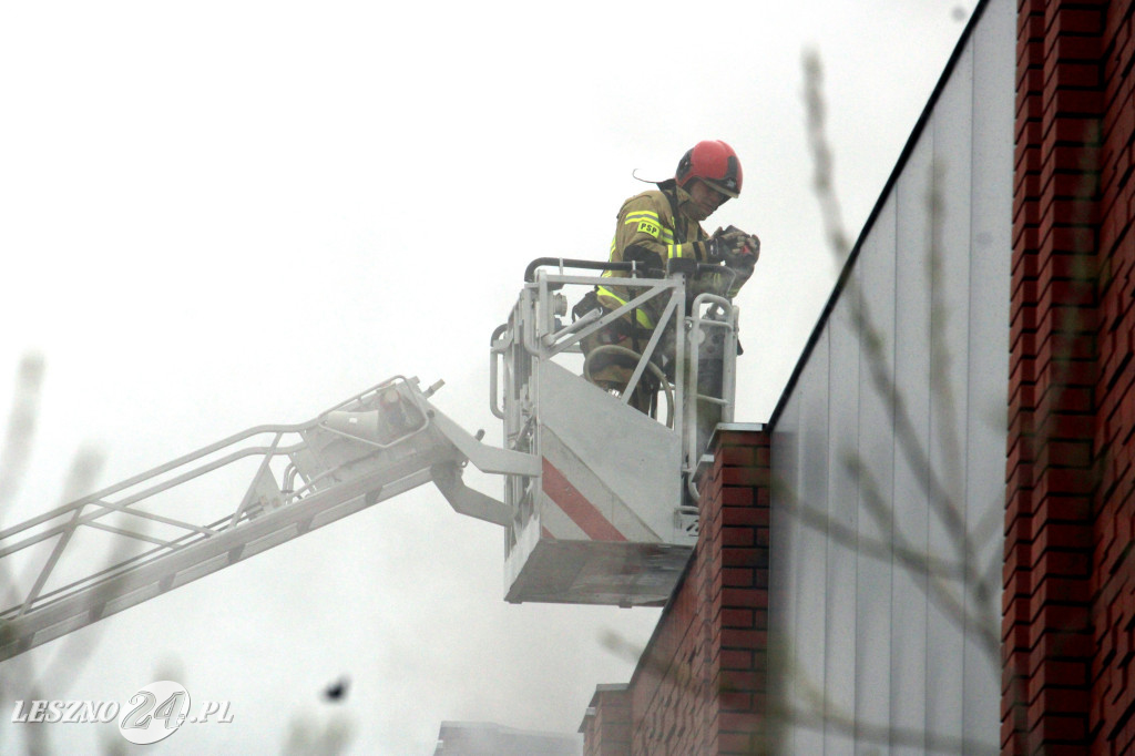 Pożar w siłowni na ulicy Pankiewicza