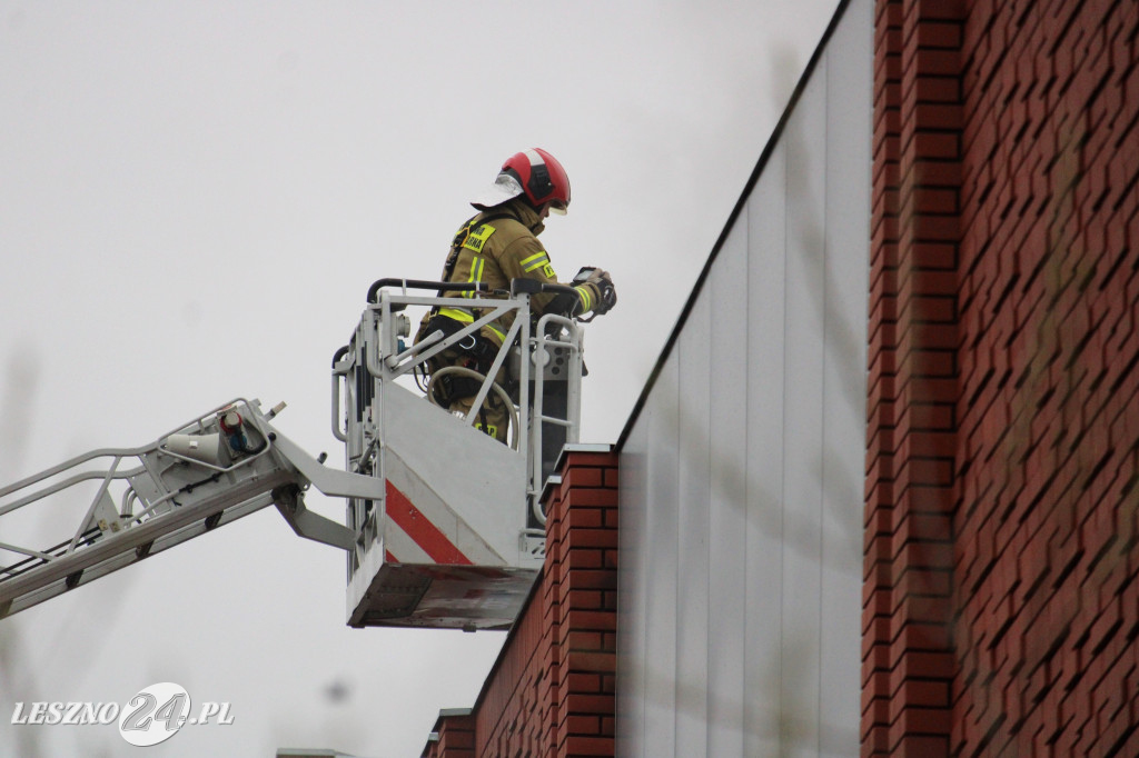 Pożar w siłowni na ulicy Pankiewicza