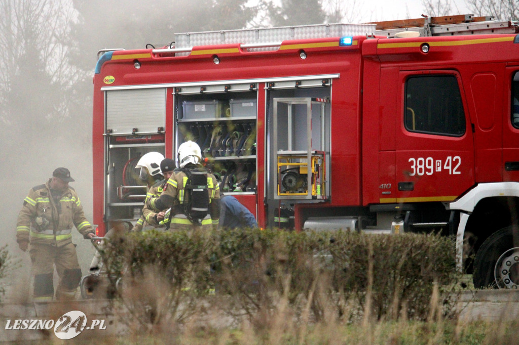 Pożar w siłowni na ulicy Pankiewicza