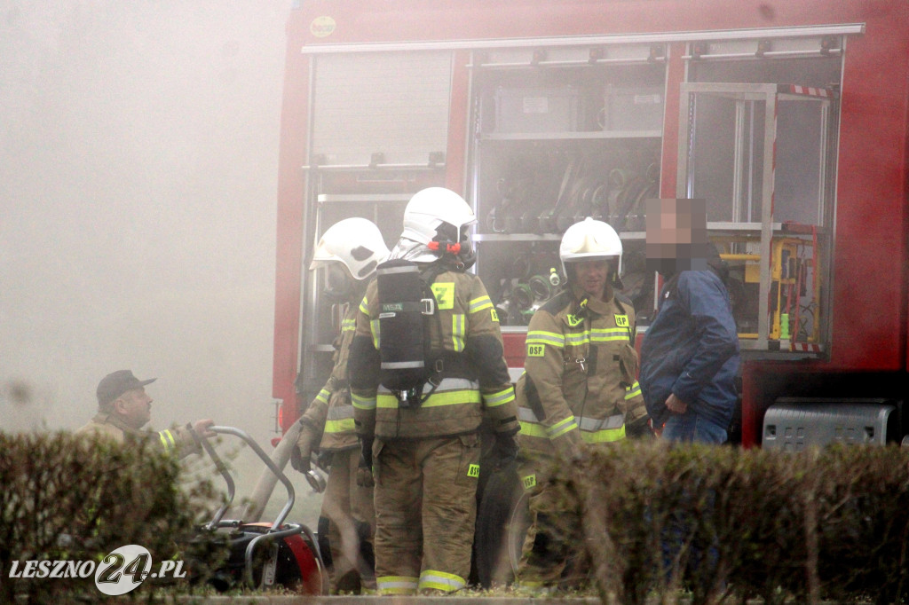 Pożar w siłowni na ulicy Pankiewicza