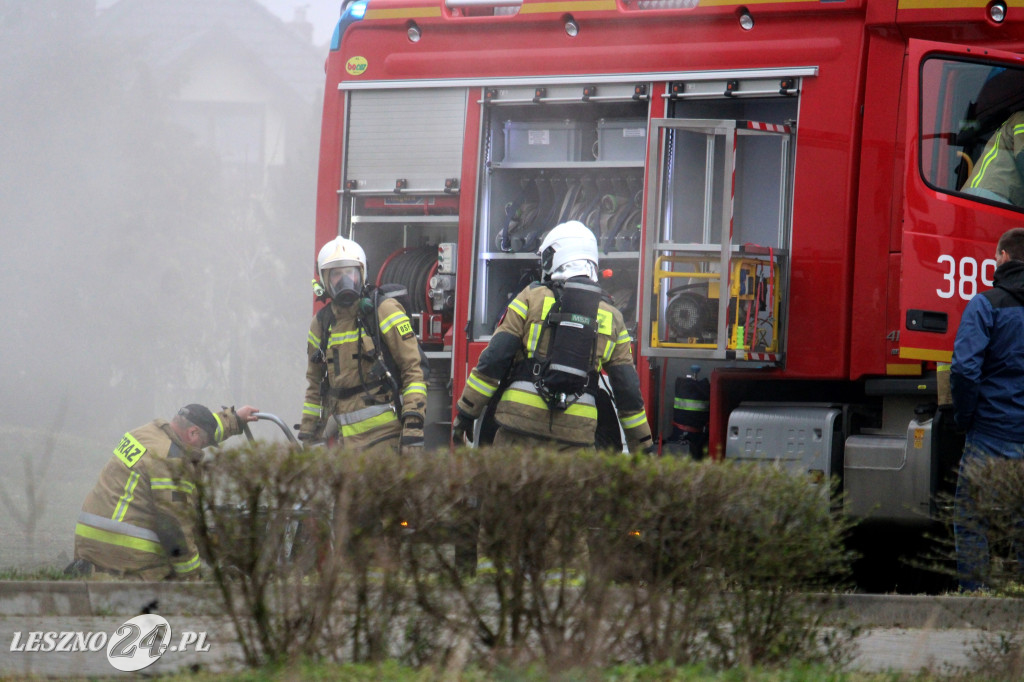 Pożar w siłowni na ulicy Pankiewicza