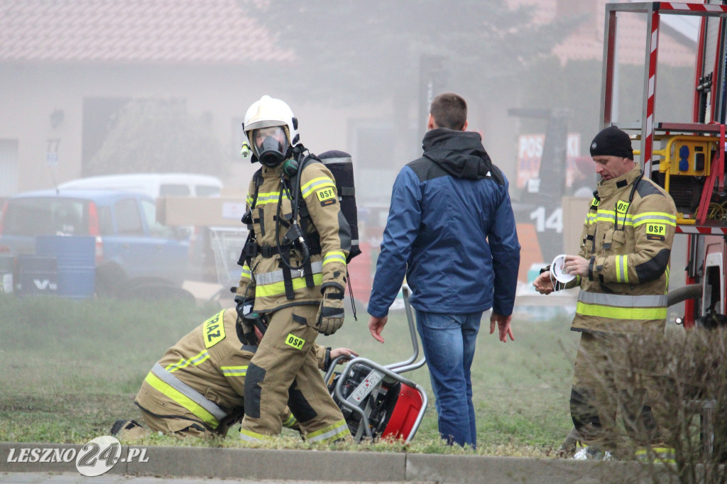 Pożar w siłowni na ulicy Pankiewicza
