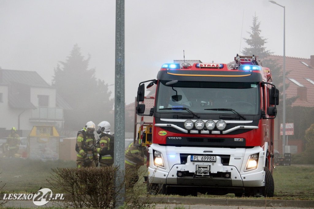Pożar w siłowni na ulicy Pankiewicza