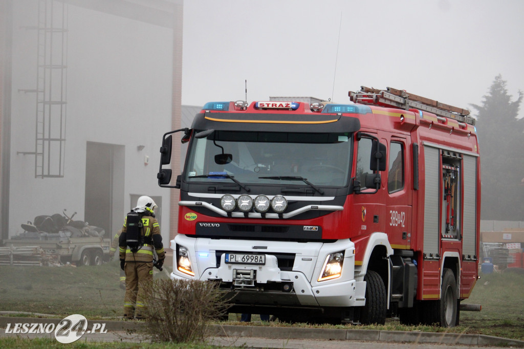 Pożar w siłowni na ulicy Pankiewicza
