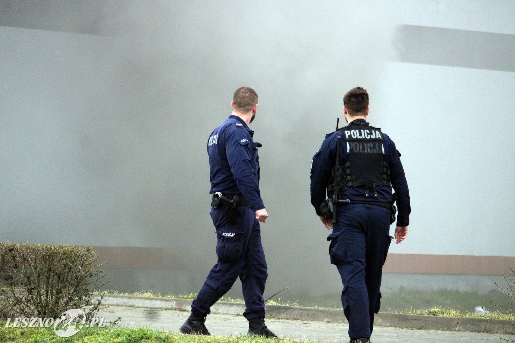 Pożar w siłowni na ulicy Pankiewicza