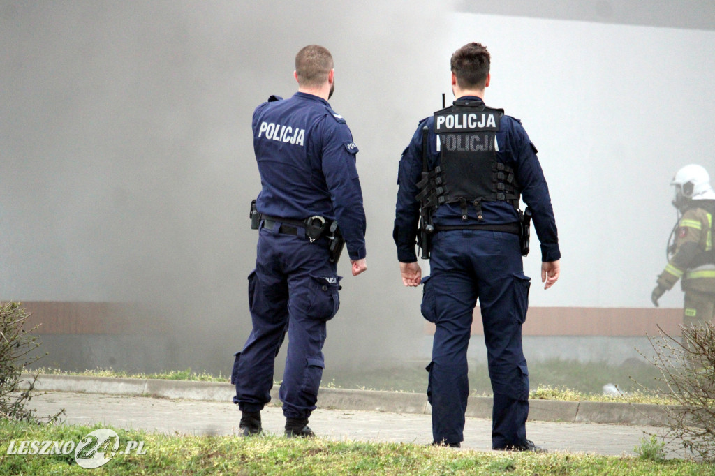 Pożar w siłowni na ulicy Pankiewicza