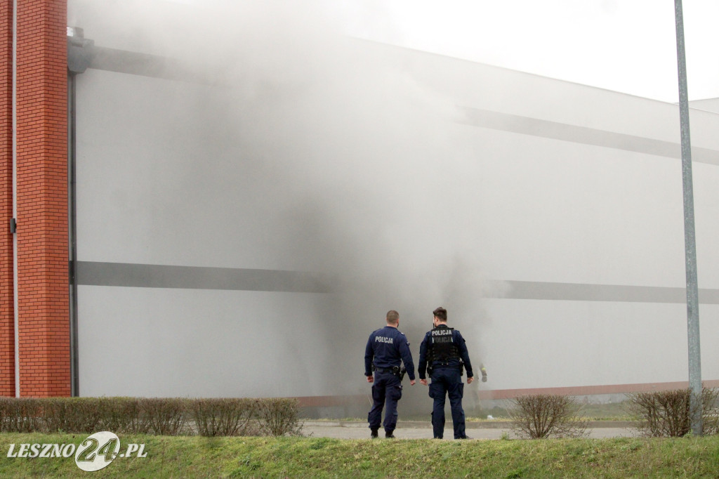 Pożar w siłowni na ulicy Pankiewicza