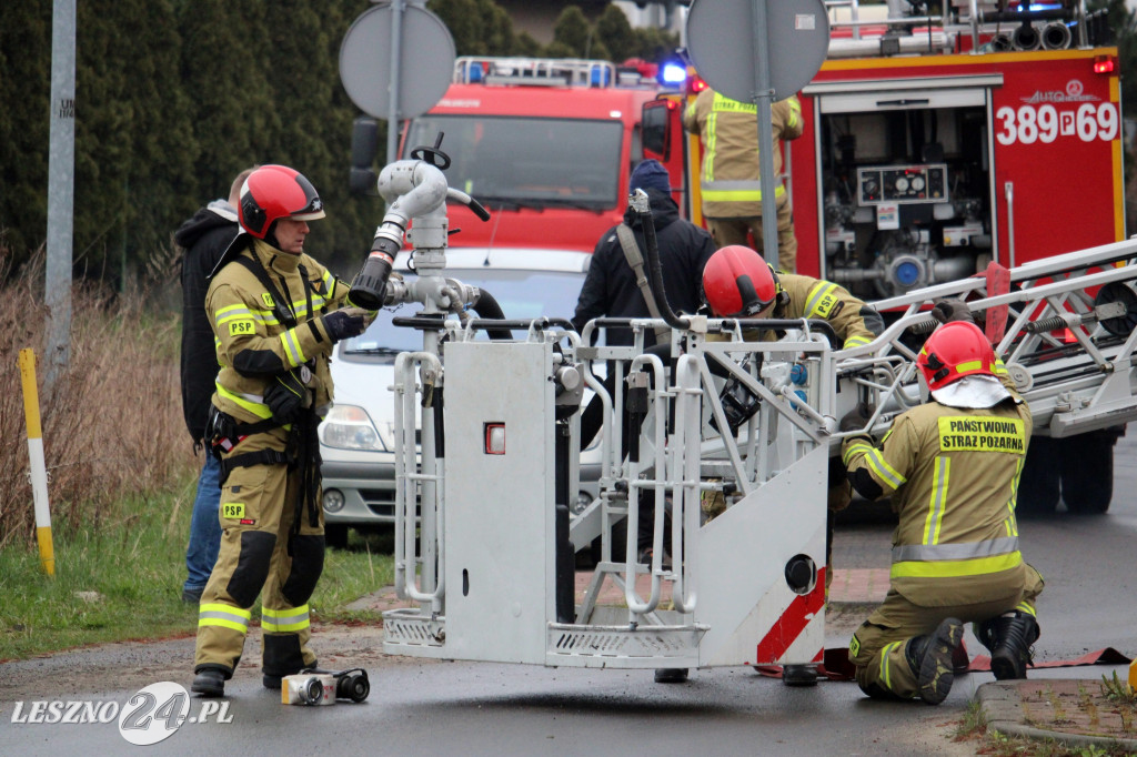 Pożar w siłowni na ulicy Pankiewicza