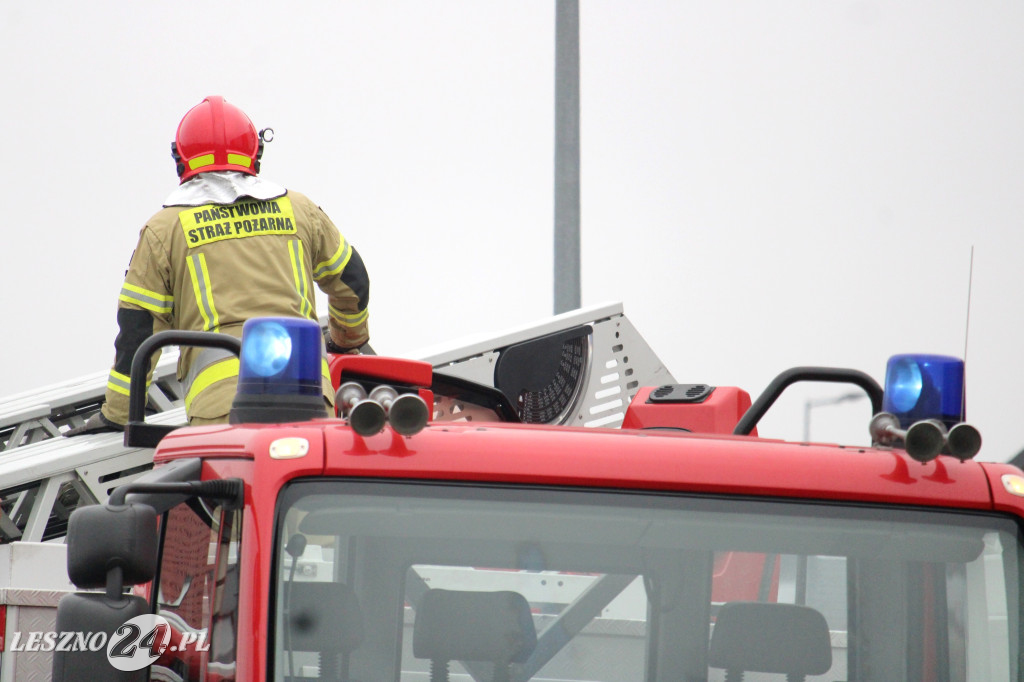Pożar w siłowni na ulicy Pankiewicza