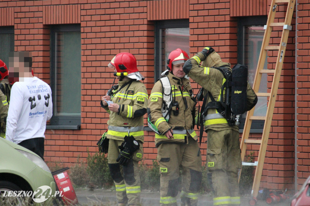 Pożar w siłowni na ulicy Pankiewicza