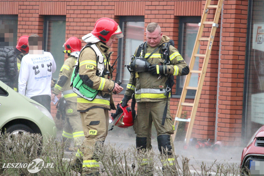 Pożar w siłowni na ulicy Pankiewicza
