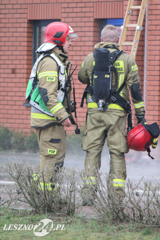 Pożar w siłowni na ulicy Pankiewicza