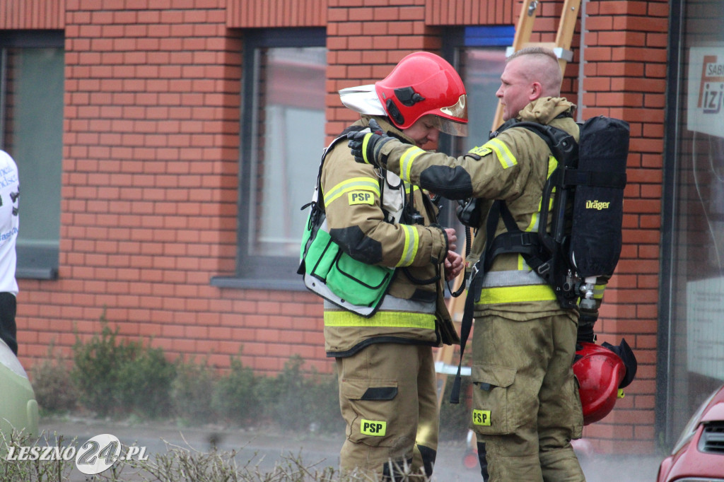 Pożar w siłowni na ulicy Pankiewicza
