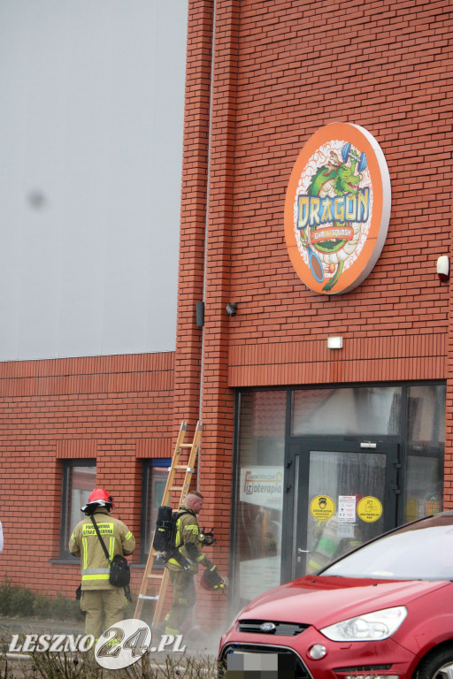 Pożar w siłowni na ulicy Pankiewicza