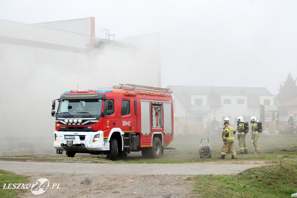 Pożar w siłowni na ulicy Pankiewicza