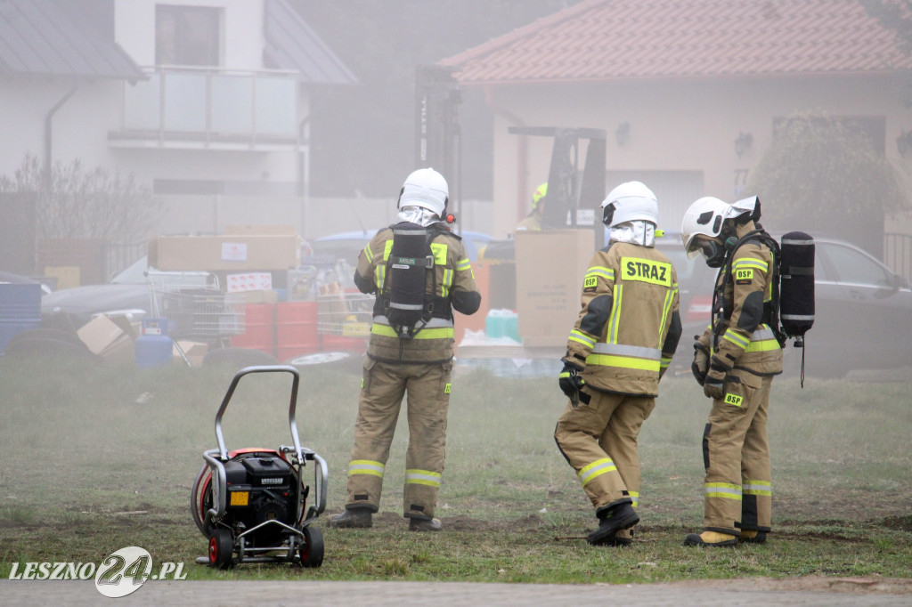 Pożar w siłowni na ulicy Pankiewicza