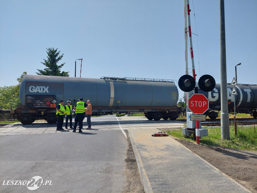 Wypadek na przejeździe w Lasocicach