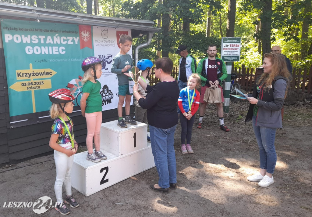 Zawody kolarskie MTB dla dzieci w Krzyżowcu