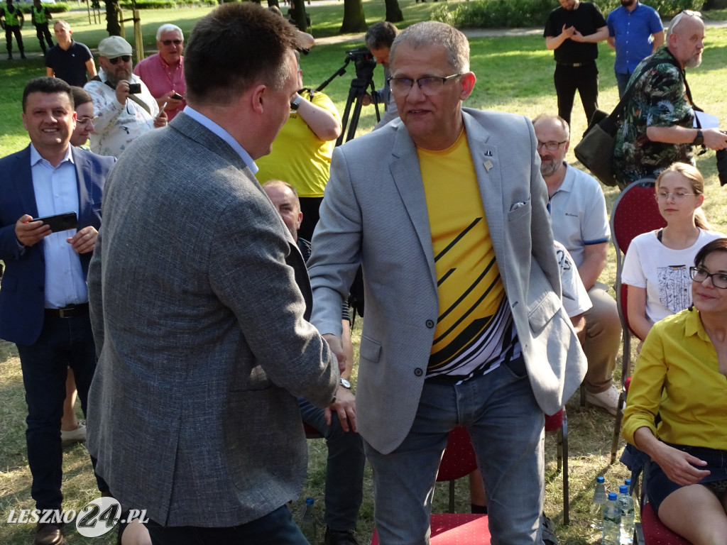 Szymon Hołownia w Lesznie