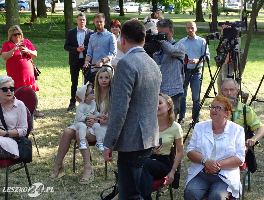 Szymon Hołownia w Lesznie
