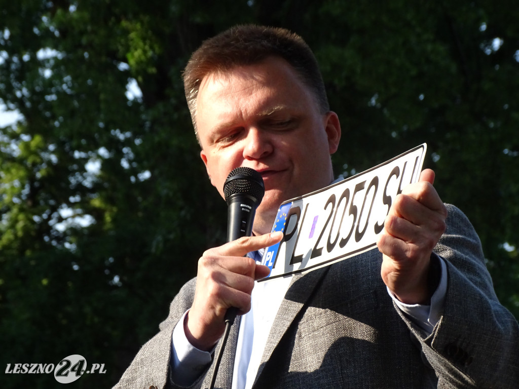 Szymon Hołownia w Lesznie