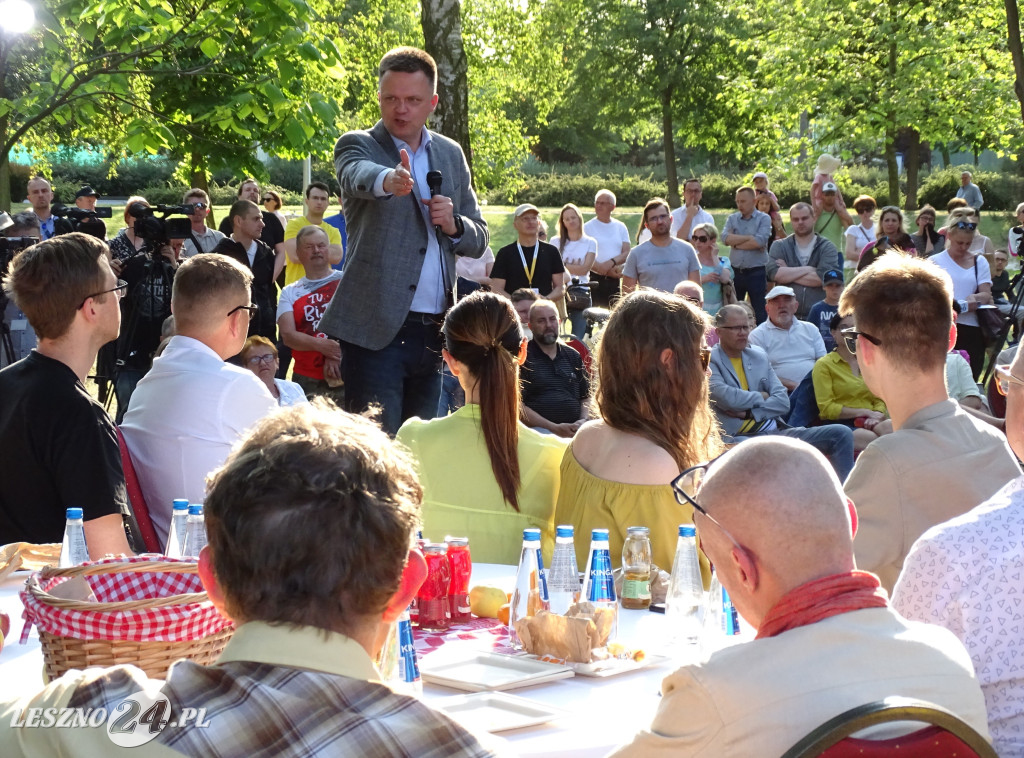 Szymon Hołownia w Lesznie