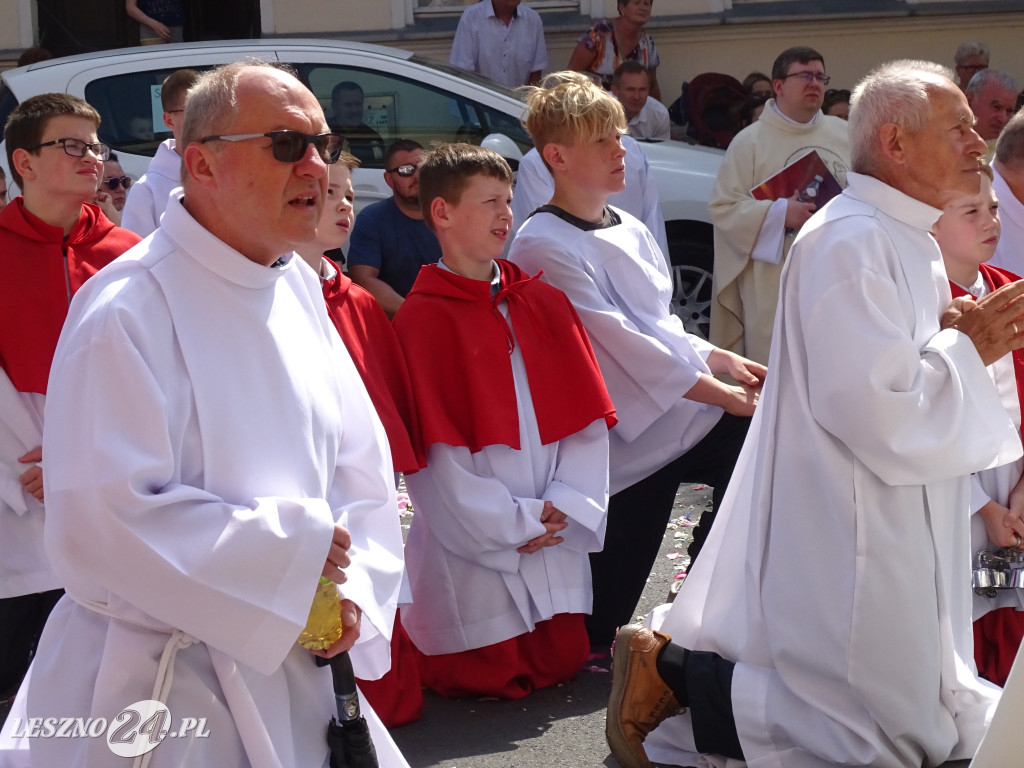 Procesja Bożego Ciała w Lesznie