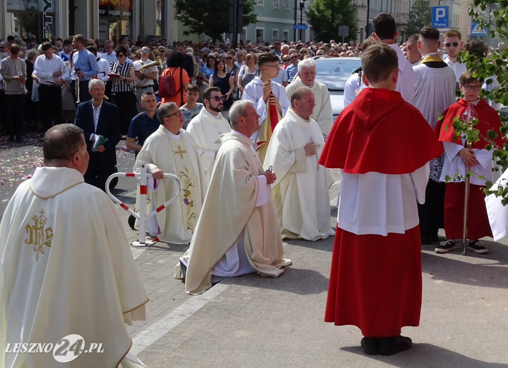 Procesja Bożego Ciała w Lesznie