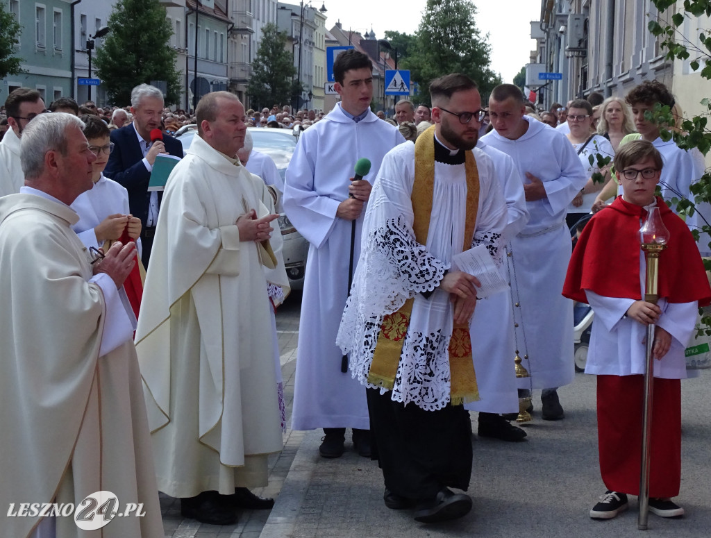 Procesja Bożego Ciała w Lesznie