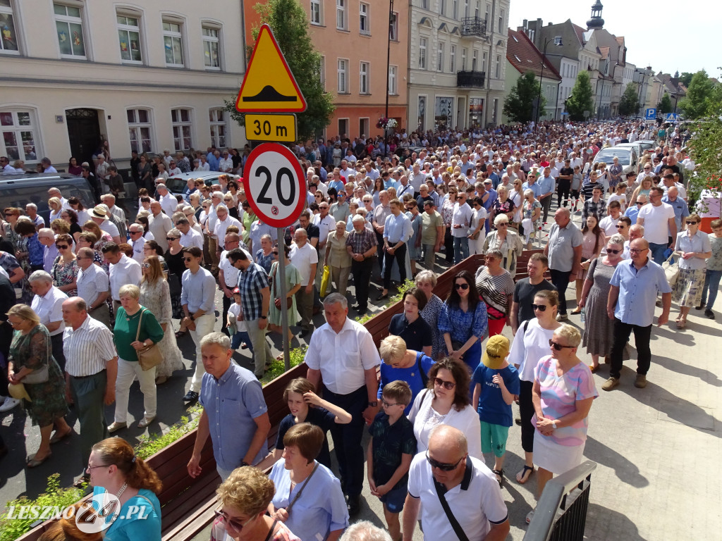 Procesja Bożego Ciała w Lesznie