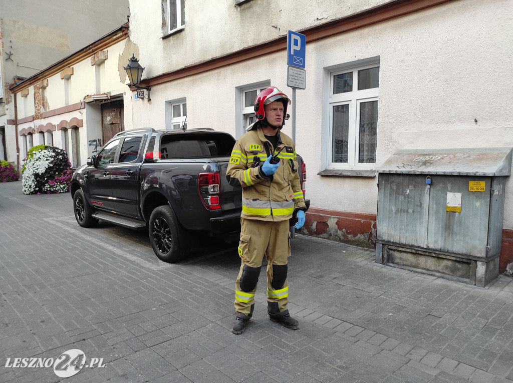 Potrącenie rowerzysty w Lesznie
