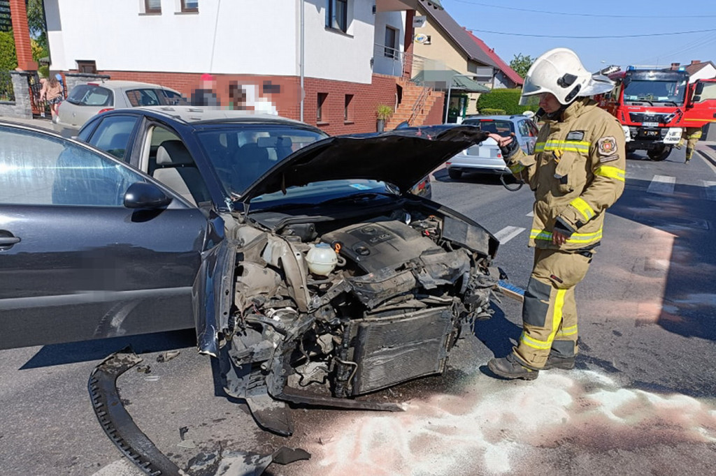 Rowerzystka potrącona przez samochód